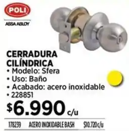 Construmart Poli assa abloy cerradura cilindrica oferta
