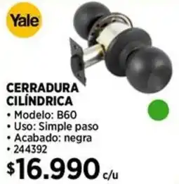 Construmart Yale cerradura cilindrica oferta