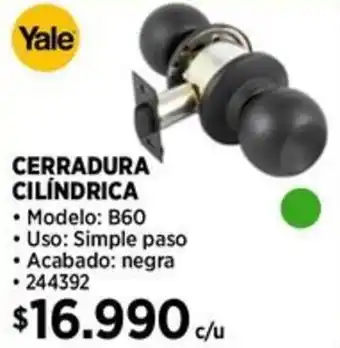 Construmart Yale cerradura cilindrica oferta