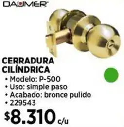 Construmart Daumer cerradura cilindrica oferta