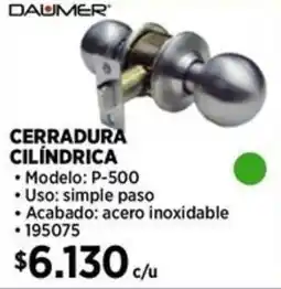 Construmart Daumer cerradura cilindrica oferta