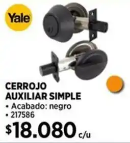 Construmart Yale cerrojo auxiliar simple oferta