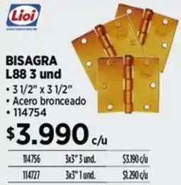 Construmart Lioi bisagra L88 oferta