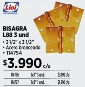 Construmart Lioi bisagra L88 oferta