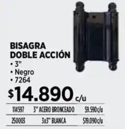 Construmart Bisagra doble acción 3" oferta
