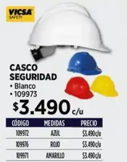 Construmart Vicsa safety casco seguridad oferta