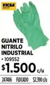 Construmart Vicsa guante nitrilo industrial negro oferta