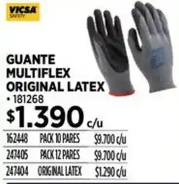 Construmart Vicsa satety guante multiflex original latex oferta