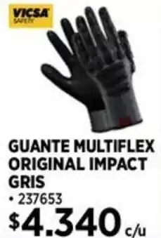 Construmart Vicsa safety guante multiflex guante original impact gris oferta