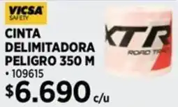 Construmart Vicsa safety cinta delimitadora peligro oferta