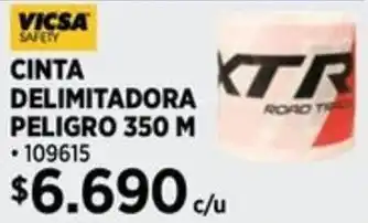 Construmart Vicsa safety cinta delimitadora peligro oferta