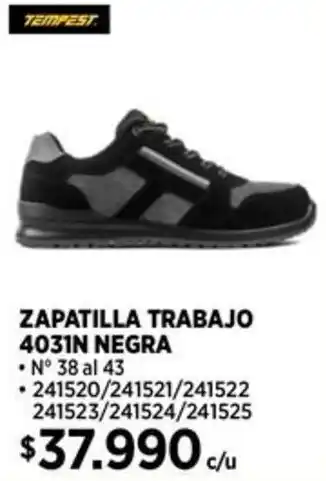 Construmart Tempest zapatilla trabajo oferta