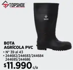 Construmart Topshoe bota agrícola PVC oferta
