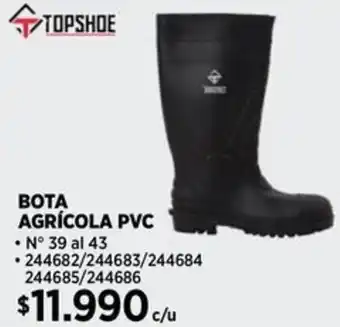 Construmart Topshoe bota agrícola PVC oferta