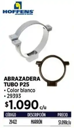 Construmart Hoffens abrazadera tubo P25 oferta