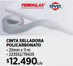 Construmart Femoglas cinta selladora policarbonato oferta