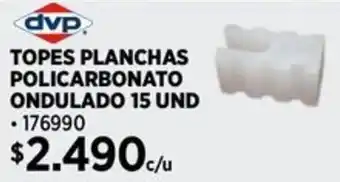 Construmart Topes planchas policarbonato ondulado oferta