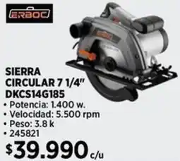 Construmart Erboc circular 7 1/4″ oferta