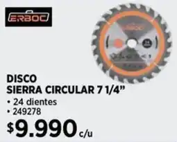 Construmart Erboc sierra circular 7 1/4" oferta
