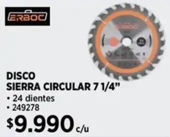 Construmart Erboc sierra circular 7 1/4" oferta