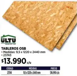 Construmart Ultu tableros osb oferta