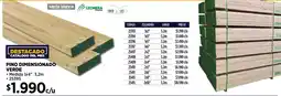 Construmart Leonera pino dimensionado verde oferta