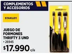 Construmart Stanley juego de formones oferta