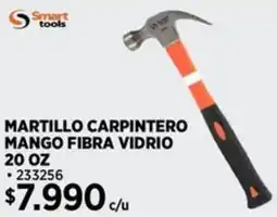 Construmart Smart tools martillo carpintero mango fibra vidrio oferta