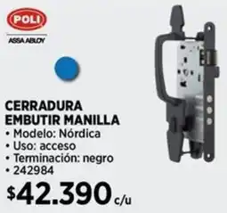Construmart Poli cerradura embutir manilla oferta