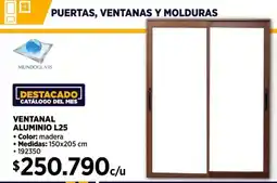 Construmart Ventanal aluminio L25 oferta