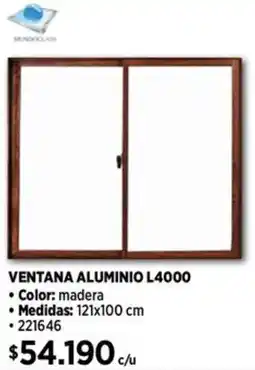 Construmart Ventana aluminio L4000 oferta
