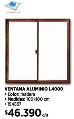 Construmart Ventana aluminio L4000 oferta