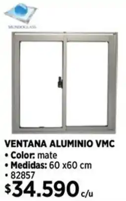 Construmart Ventana aluminio vmc oferta