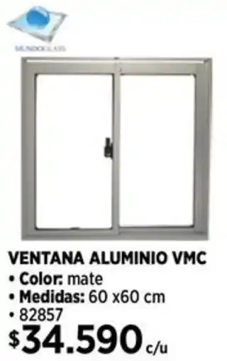 Construmart Ventana aluminio vmc oferta