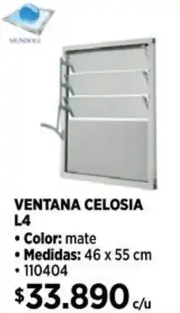 Construmart Ventana celosia L4 oferta