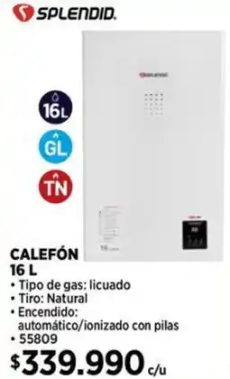 Construmart Splendid calefón oferta