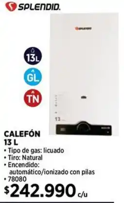 Construmart Junkers calefón oferta