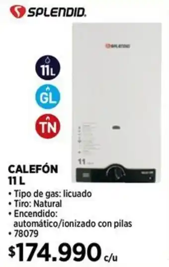 Construmart Splendid calefón oferta