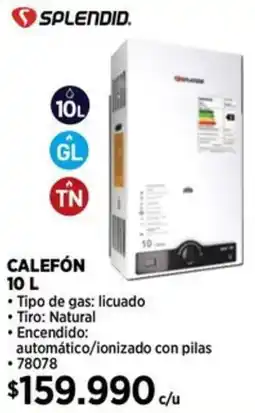 Construmart Splendid calefón oferta