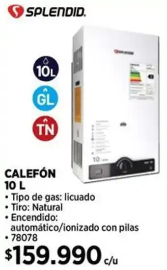 Construmart Splendid calefón oferta