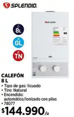 Construmart Splendid calefón oferta