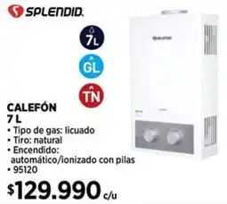 Construmart Splendid calefón oferta