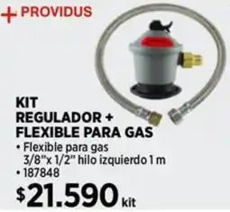 Construmart +providus kit regulador + flexible para gas oferta