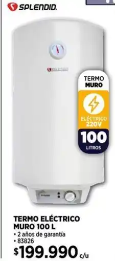 Construmart Splendid termo eléctrico muro oferta