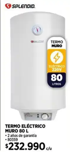 Construmart Splendid termo eléctrico muro oferta