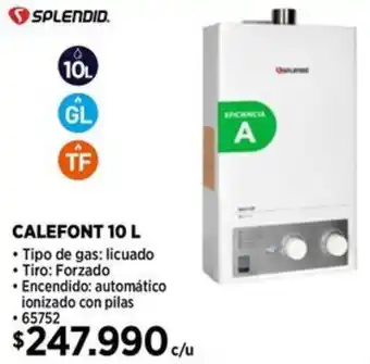 Construmart Splendid calefont oferta