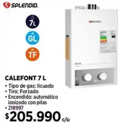 Construmart Splendid calefont oferta
