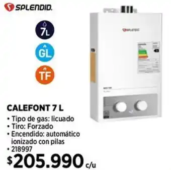 Construmart Splendid calefont oferta
