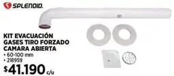 Construmart Splendid kit evacuación gases tiro forzado camara abierta oferta