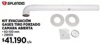 Construmart Splendid kit evacuación gases tiro forzado camara abierta oferta